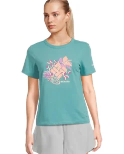Columbia Sun Trek™ Graphic Short Sleeve III Teal/Botanical Gem Hot