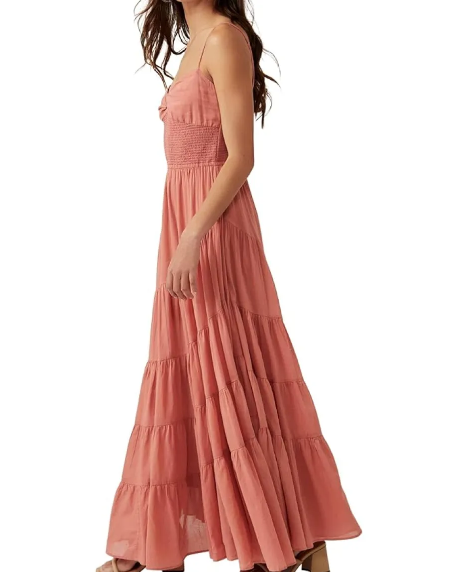 Free People Sundrenched Solid Maxi Canyon Clay Best