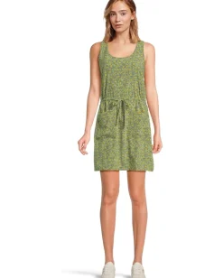 Toad&Co Sunkissed Livvy Sleeveless Dress Epidote Camellia Print Clearance