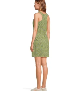 Toad&Co Sunkissed Livvy Sleeveless Dress Epidote Camellia Print Clearance