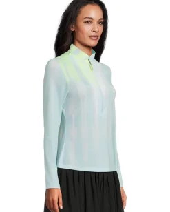 Jamie Sadock Sunsense Kinetic Print Long Sleeve 1/4 Zip Sun Protection Top Baby Discount