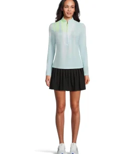 Jamie Sadock Sunsense Kinetic Print Long Sleeve 1/4 Zip Sun Protection Top Baby Discount