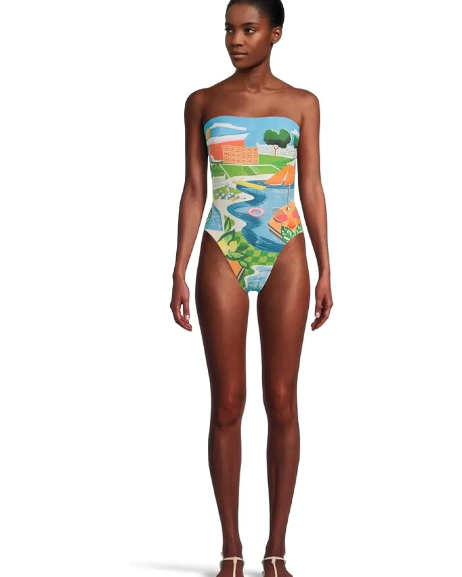 Women Seafolly Sunset Dd Bandeau One-Piece