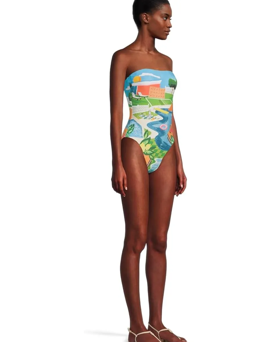 Women Seafolly Sunset Dd Bandeau One-Piece