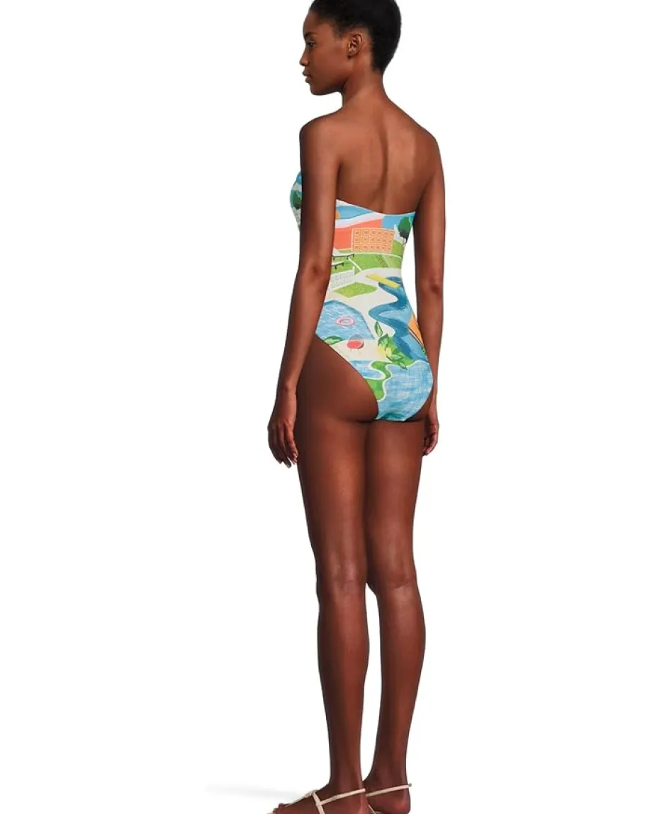 Women Seafolly Sunset Dd Bandeau One-Piece