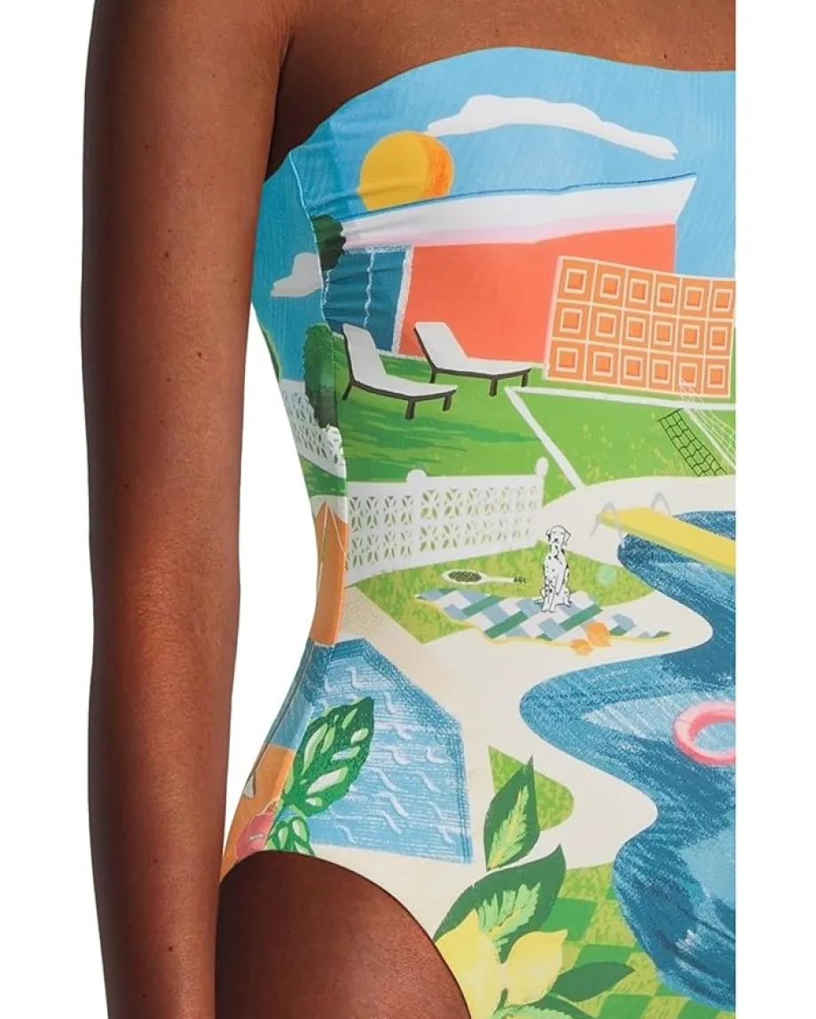 Women Seafolly Sunset Dd Bandeau One-Piece