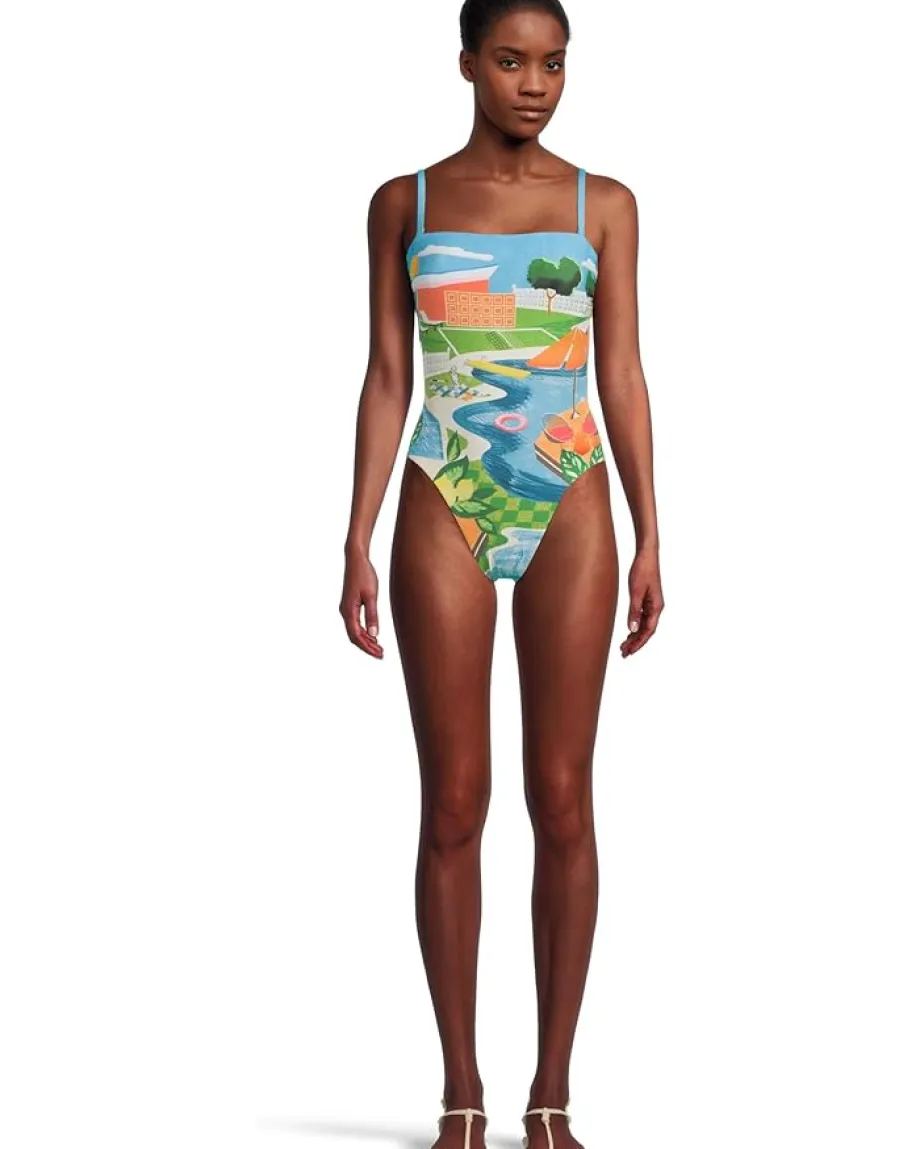 Women Seafolly Sunset Dd Bandeau One-Piece