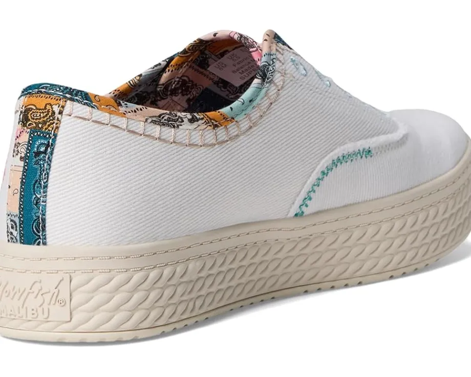 Blowfish Malibu Super Sweet Slip On Shoes White Twill Fabric Hot