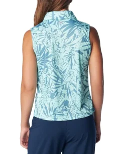 Columbia Super Tidal Tee™ SL Polo Canyon Blue Tropictones Sale