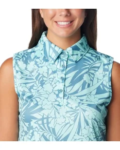 Columbia Super Tidal Tee™ SL Polo Canyon Blue Tropictones Sale