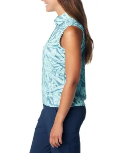 Columbia Super Tidal Tee™ SL Polo Canyon Blue Tropictones Sale