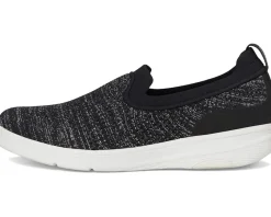 FitFlop Super-Q Knit Slip-Ons Black/Silvereen Outlet