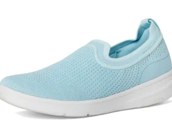 FitFlop Super-Q Knit Slip-Ons Sky Blue Outlet