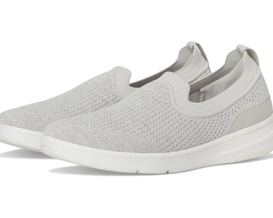 FitFlop Super-Q Knit Slip-Ons Arctic Grey/Silver Hot