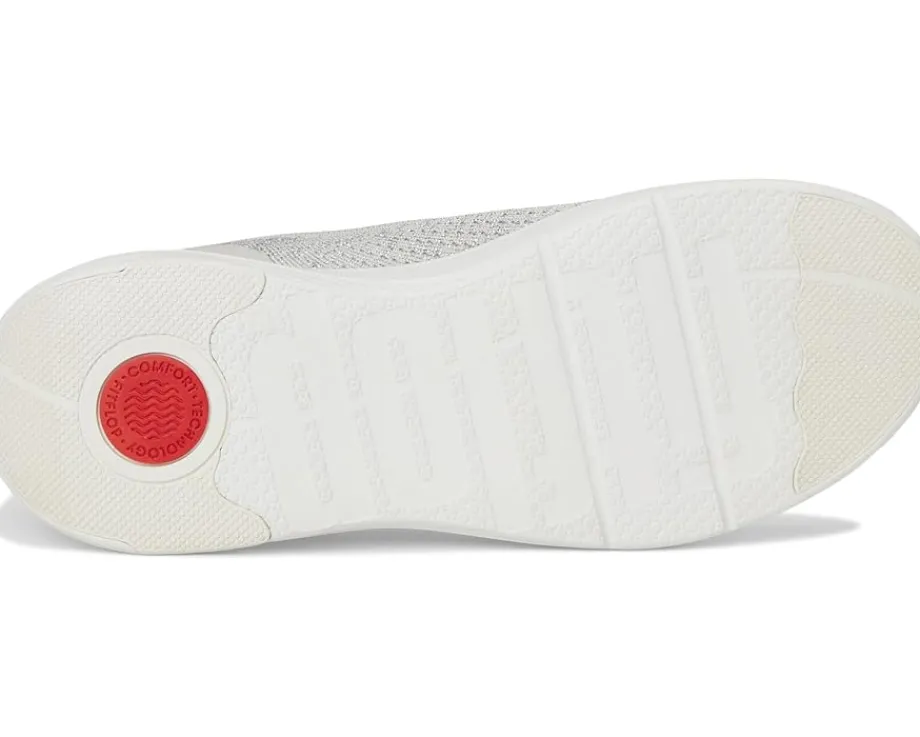 FitFlop Super-Q Knit Slip-Ons Arctic Grey/Silver Hot