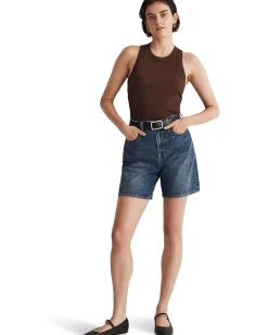 Madewell Supima® Rib Cutaway Tank Dark Coffee Outlet