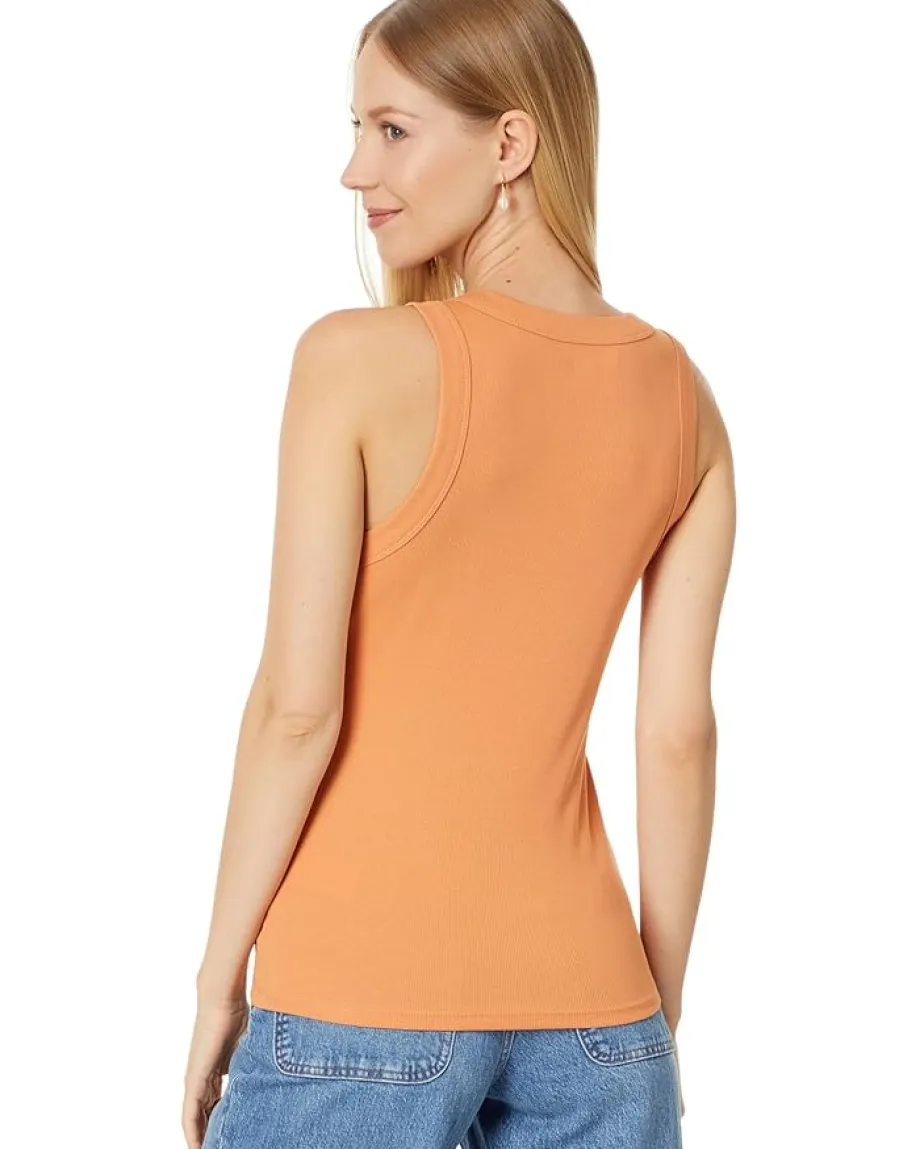 Madewell Supima® Rib Cutaway Tank Sunset Haze Outlet