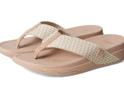 Women FitFlop Surfa Multi-Tone Webbing Toe-Post Sandals