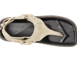 Free People Suri Square Toe Sandals Ivory New