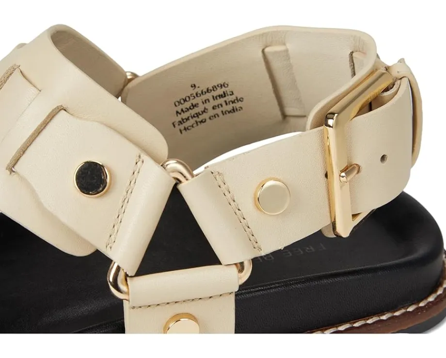 Free People Suri Square Toe Sandals Ivory New