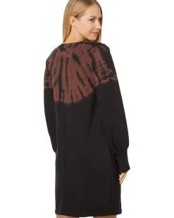 Hatley Sweatshirt Dress Caviar Storm Tie-Dye Clearance