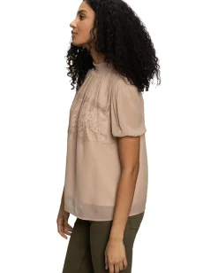 Sanctuary Sweet Romance Lace Top Fawn Online