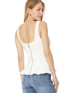7 For All Mankind Sweetheart Seamed Top Sunny Hot