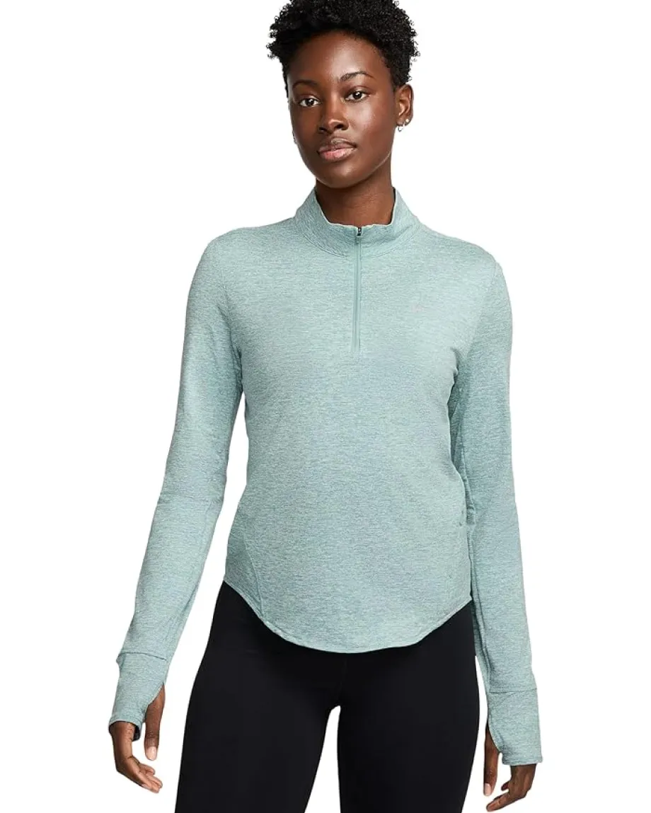 Nike Swift Dri-FIT Ultraviolet 1/4-Zip Running Top Cannon/Heather/Reflective Silver Discount