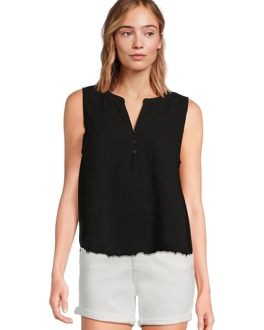 Mod-o-doc Swing Henley Tank Black Clearance