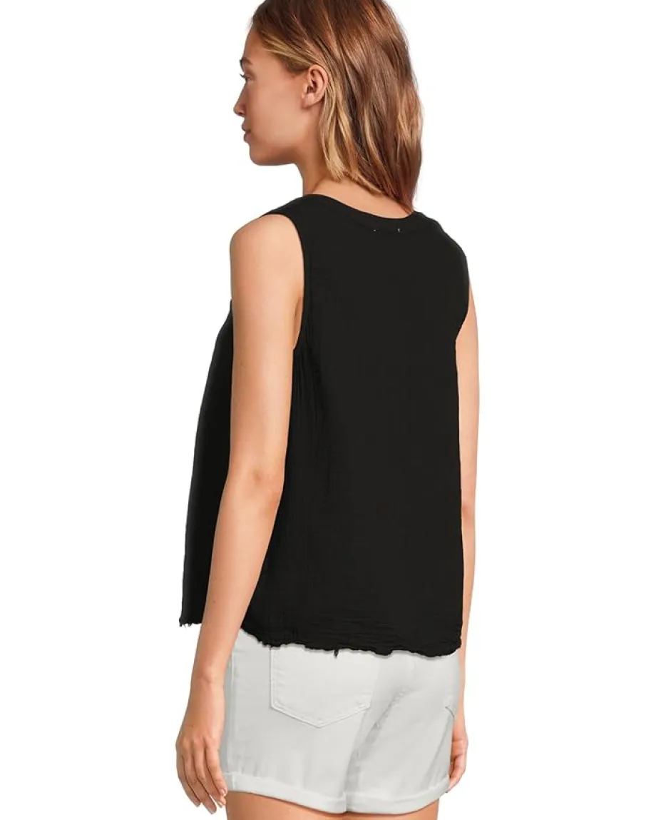 Mod-o-doc Swing Henley Tank Black Clearance