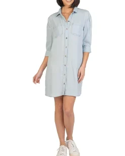 KUT from the Kloth Sylvia Shirtdress Light Wash Hot