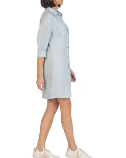 KUT from the Kloth Sylvia Shirtdress Light Wash Hot