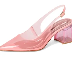 Women Jessica Simpson Syrina Lucite Slingback Pumps