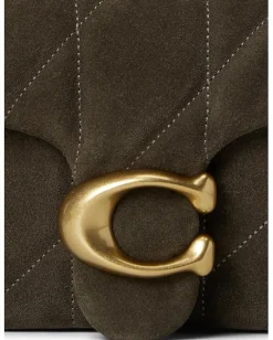 COACH Tabby Chain Crossbody Bag 19 With Quilting Olive Hot