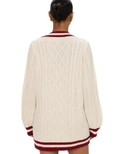 Show Me Your Mumu Tailgate Sweater Dress White Discount