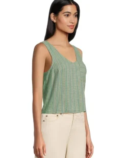 Toad&Co Taj Hemp Button Back Tank Sagebrush Dobby Online