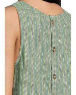 Toad&Co Taj Hemp Button Back Tank Sagebrush Dobby Online
