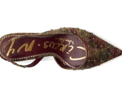 Circus NY by Sam Edelman Tallie Slingback Shoes Golden Pear/Plum Multi New