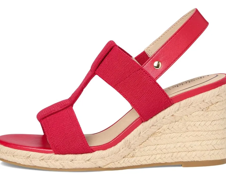 LifeStride Tallulah Fire Red Faux Leather Best