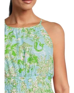 Lilly Pulitzer Talullah Maxi Dress Fresh Water Blue Sunbathers Bliss Clearance