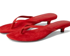 Women Madewell Tamia Heeled Thong Sandals - Suede