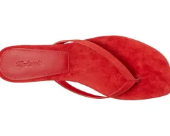 Women Madewell Tamia Heeled Thong Sandals - Suede