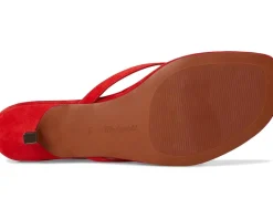 Women Madewell Tamia Heeled Thong Sandals - Suede