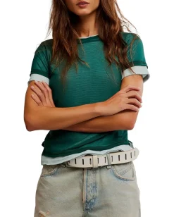 Free People Tasha Tee Icy Lake Combo Discount