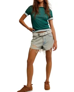 Free People Tasha Tee Icy Lake Combo Discount