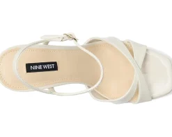 Nine West Tates Cream Patent 150 Clearance