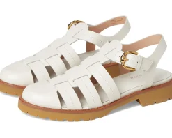 Cole Haan Tatiana Fisherman Sandals Ivory Leather Sale