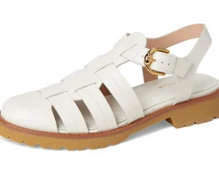 Cole Haan Tatiana Fisherman Sandals Ivory Leather Sale