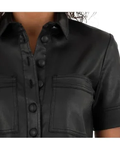 Women KUT from the Kloth Tatiana-Dress w/ Placket and Pockets Welts