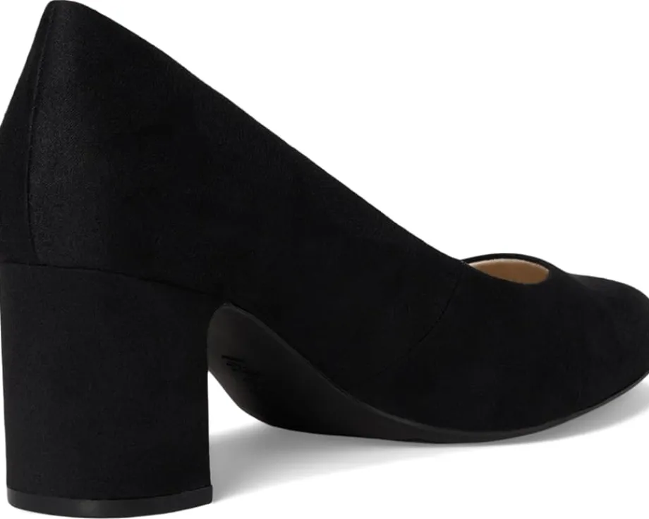 LifeStride Taylor Block Heel Dress Shoes Black Fabric Best